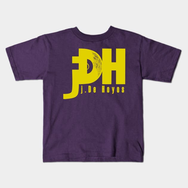 jDH : Yellow Logo Kids T-Shirt by JayIsALetter